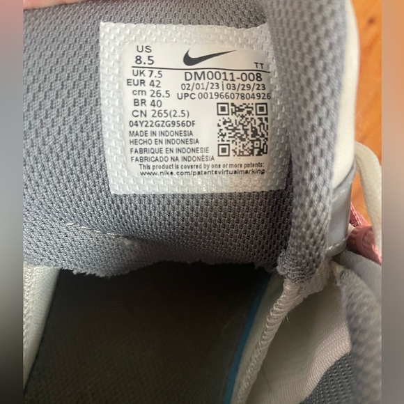 Nike AirMax 95 Vast Grey Red Stardust Lace Up Sneakers Tennis Shoes Mens 8.5 - Picture 9 of 9